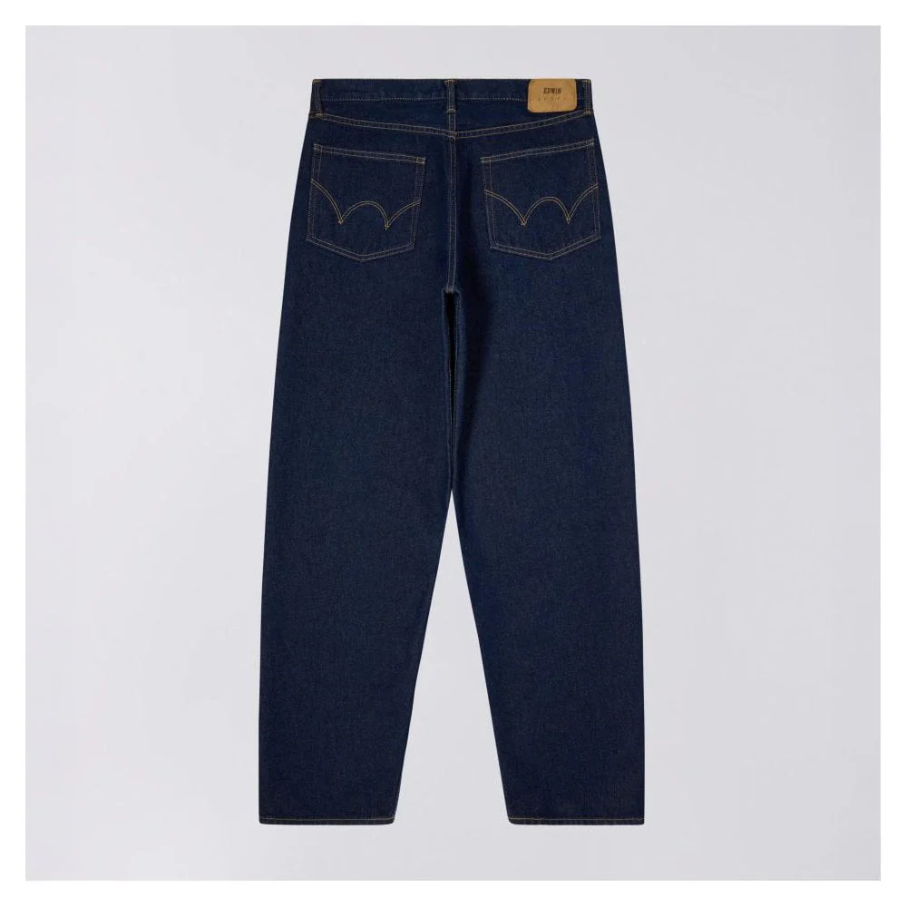 Loose Jeans, 12.5oz Kaihara Openend Denim - Blue Rinsed - Image 3