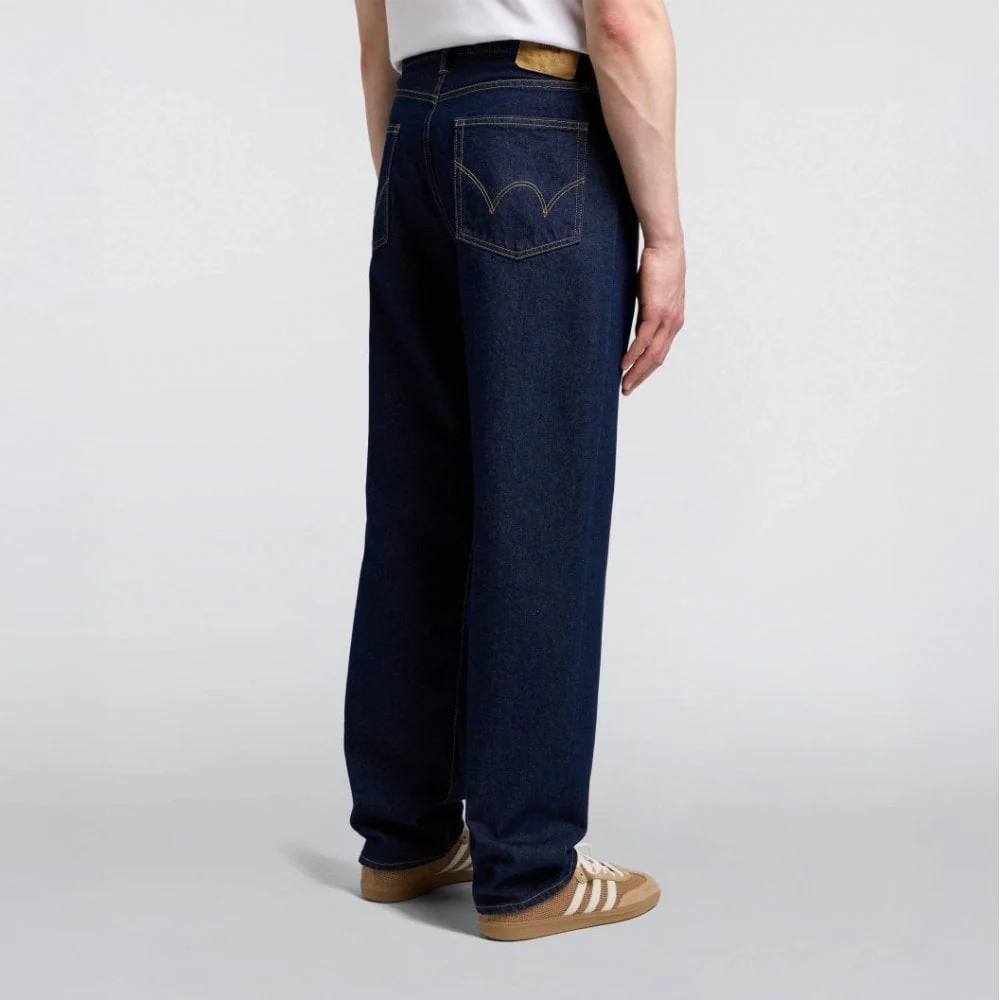 Loose Jeans, 12.5oz Kaihara Openend Denim - Blue Rinsed - Image 5