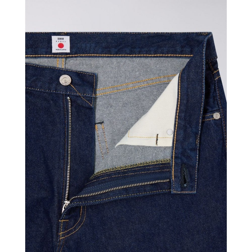 Loose Jeans, 12.5oz Kaihara Openend Denim - Blue Rinsed - Image 6
