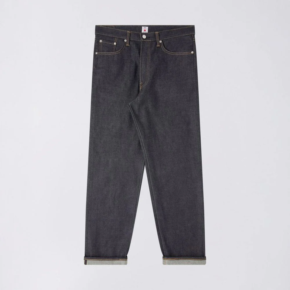 Loose Jeans, 13.5oz Kaihara Rainbow Selvage - Blue Unwashed