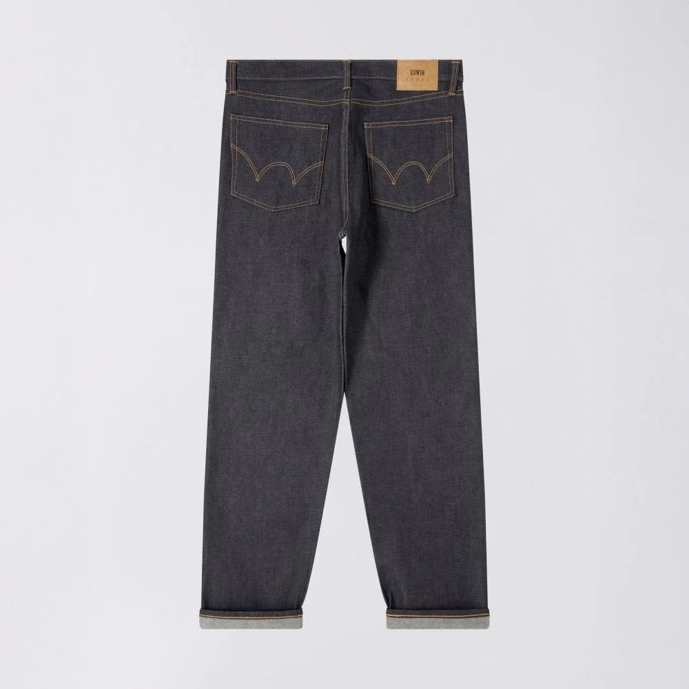 Loose Jeans, 13.5oz Kaihara Rainbow Selvage - Blue Unwashed - Image 2