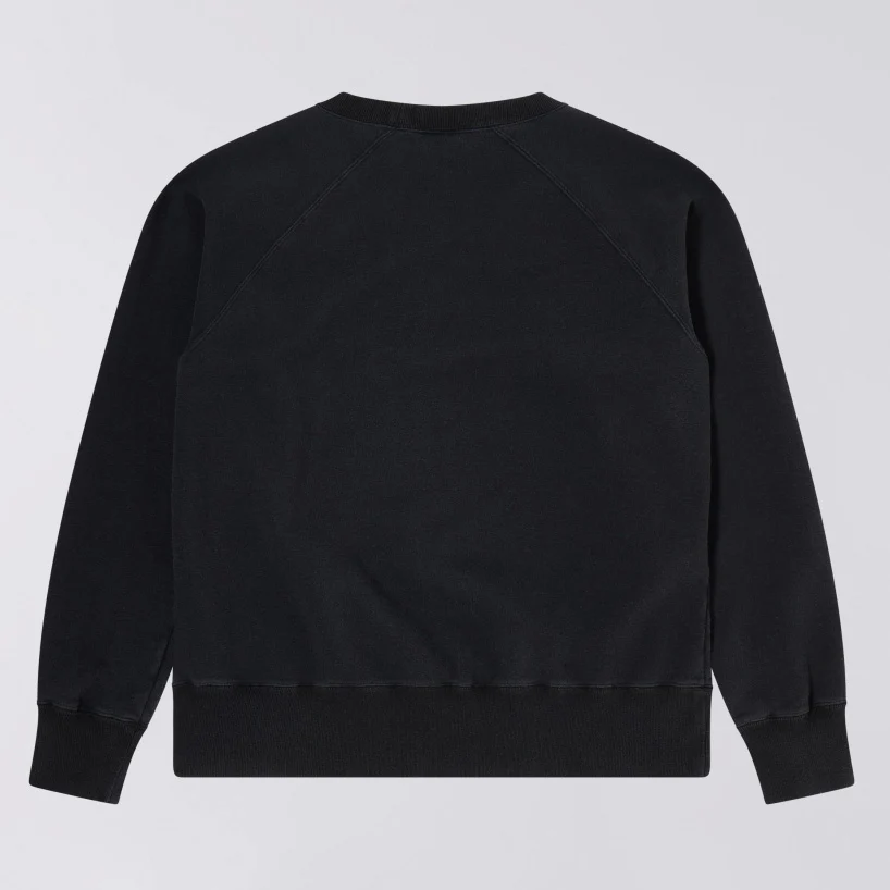 Raglan Sleeve Crew - Made in japan- Black - Image 2