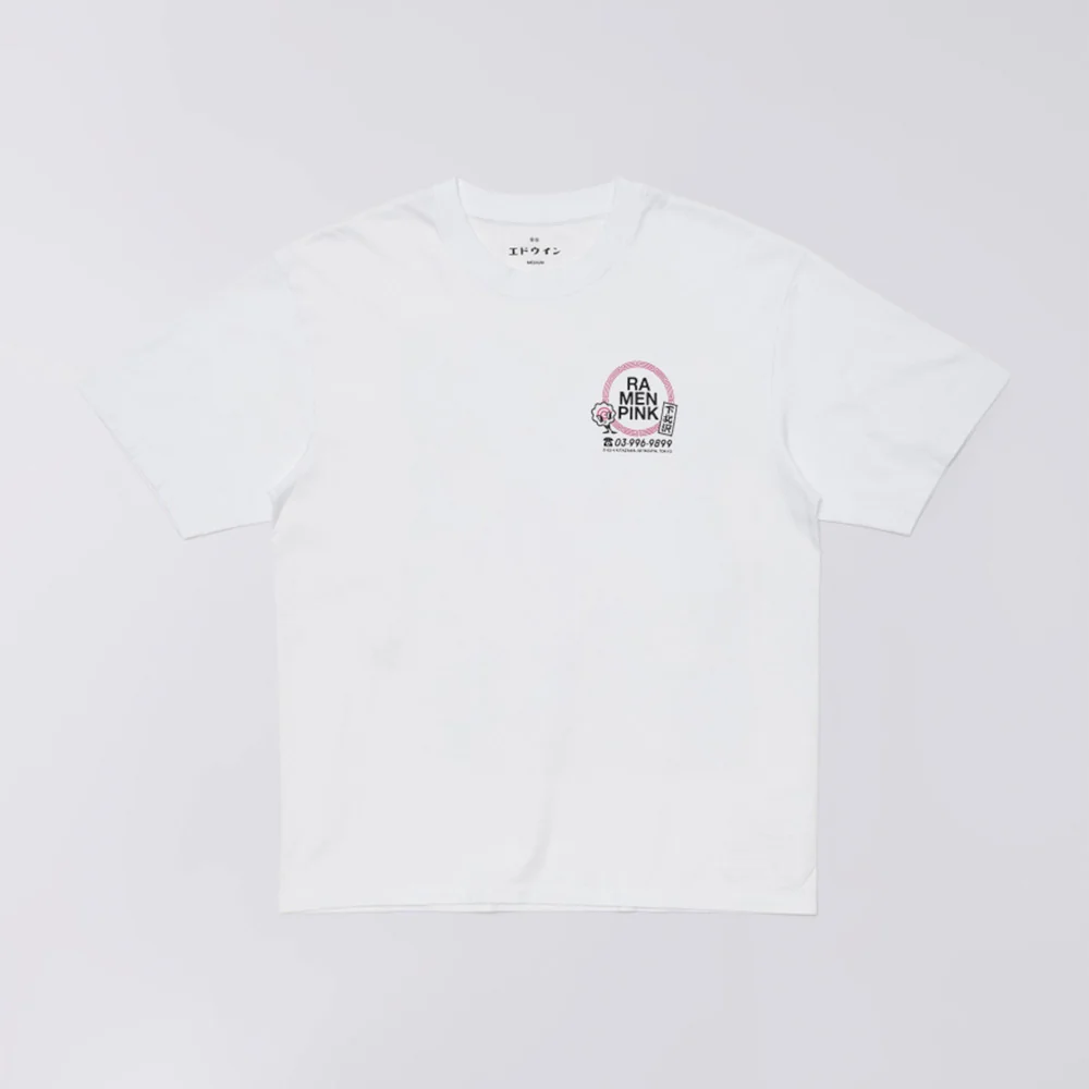 Ramen Pink T-Shirt - White