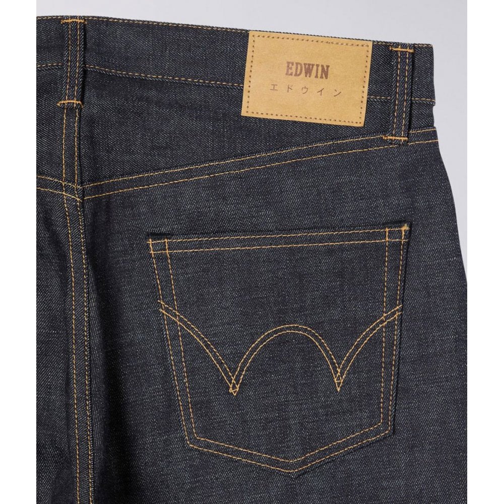 Regular Tapered Jeans, 13.5oz Rainbow Selvage - Blue Unwashed - Image 8