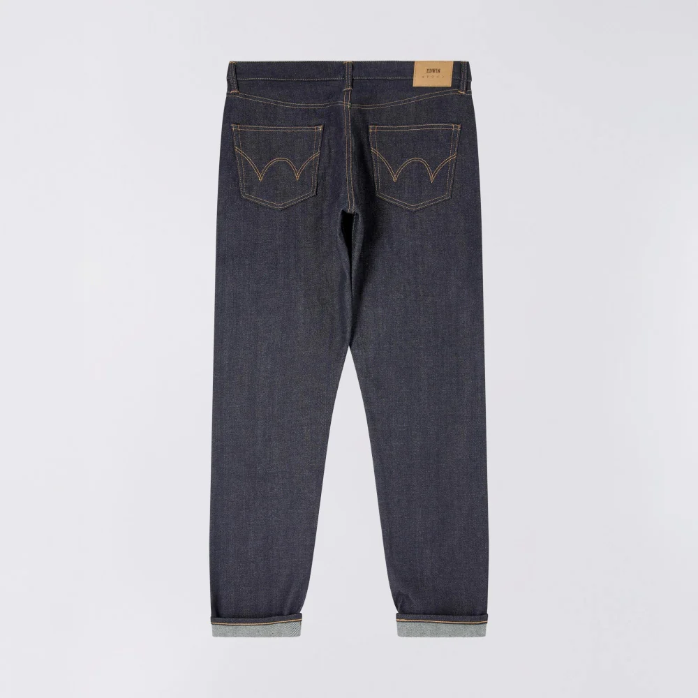 Regular Tapered Jeans, 14oz Kurabo Recycled Red Selvage - Blue Unwashed - Image 2