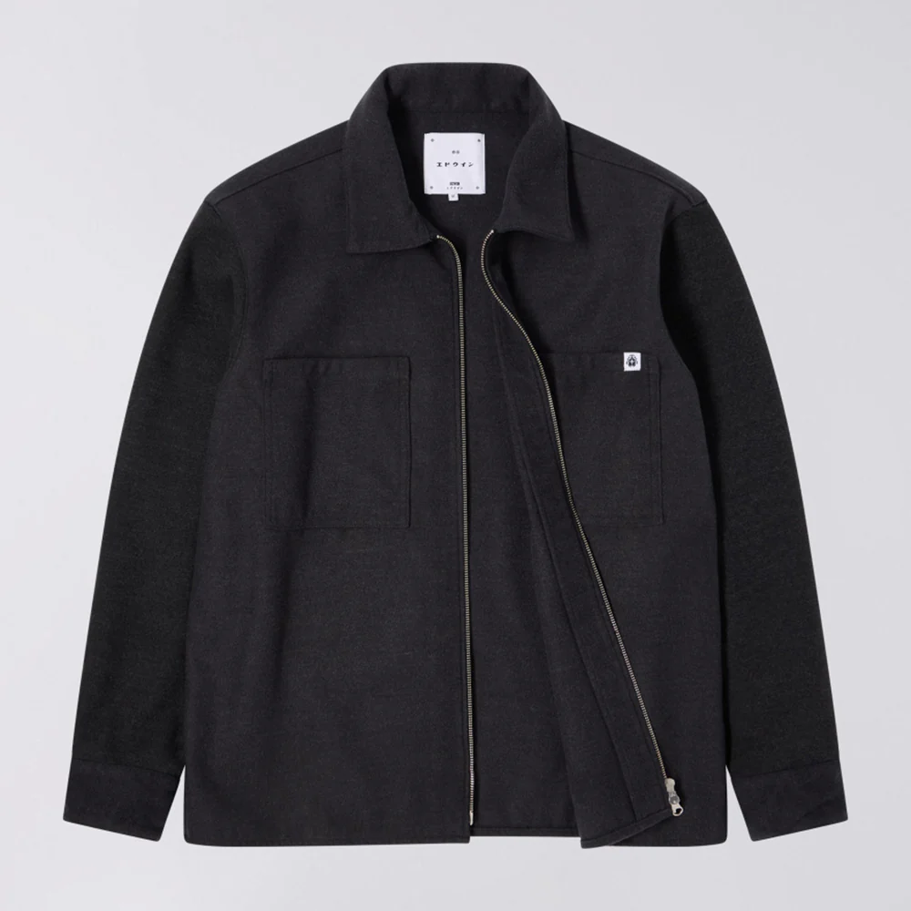 Snug Overshirt LS - Dark Grey Marl