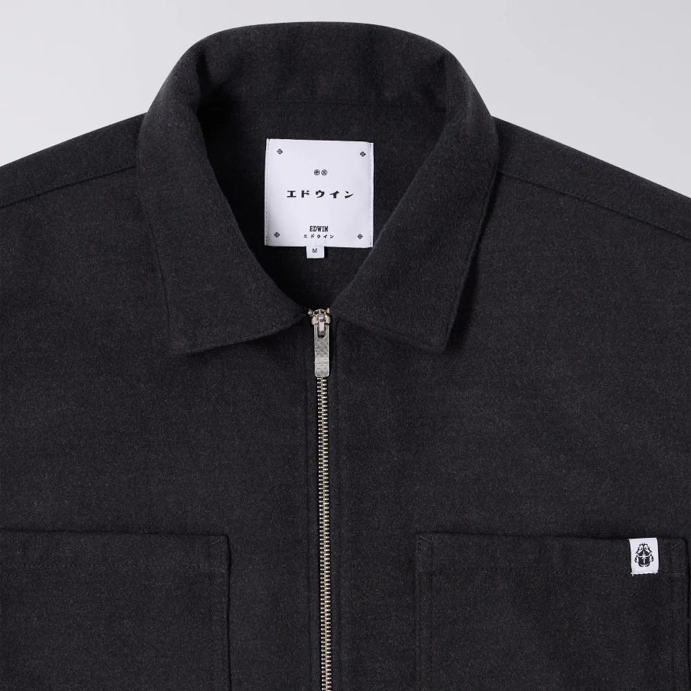 Snug Overshirt LS - Dark Grey Marl - Image 3