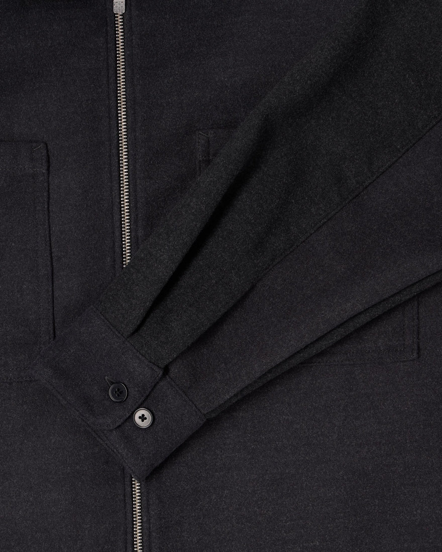 Snug Overshirt LS - Dark Grey Marl - Image 4