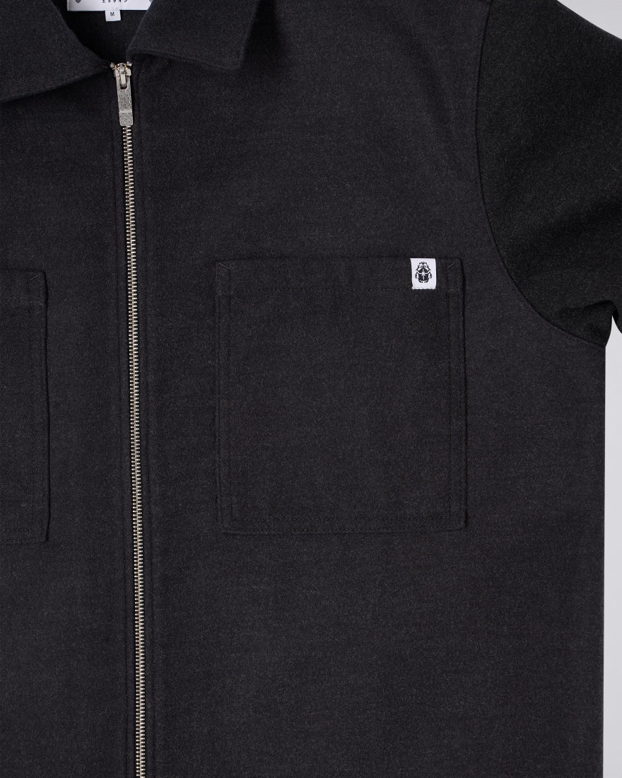 Snug Overshirt LS - Dark Grey Marl - Image 5