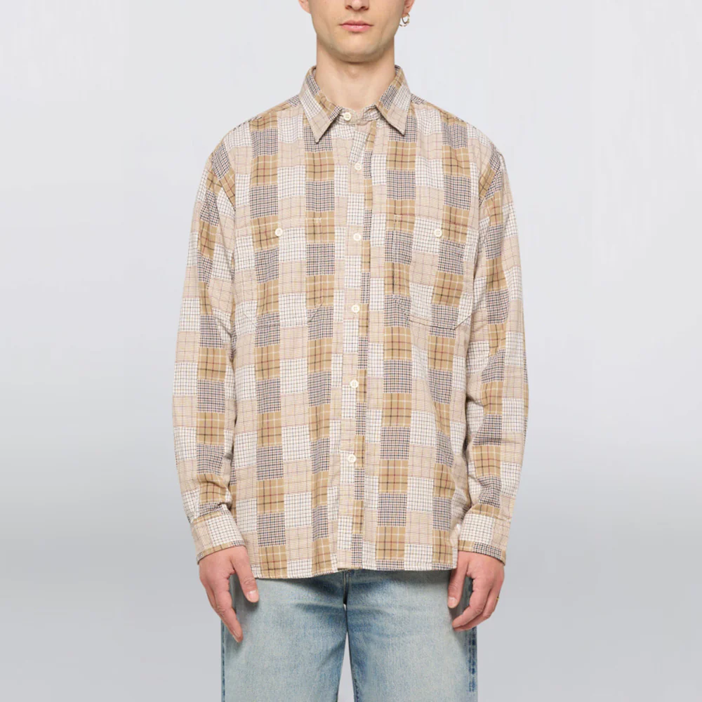 Work Shirt - Beige / Brown - Image 3
