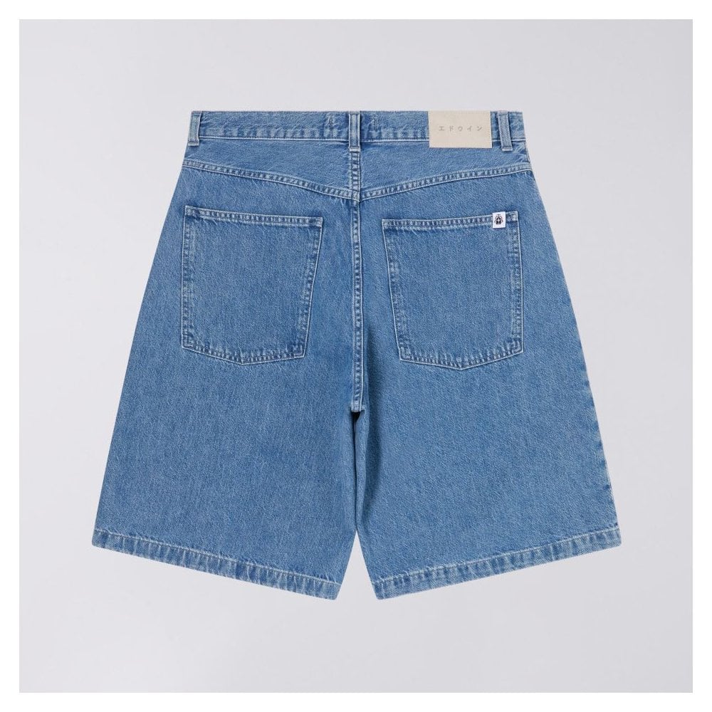 Worker Short, Blue Light Stone Washed - Image 3