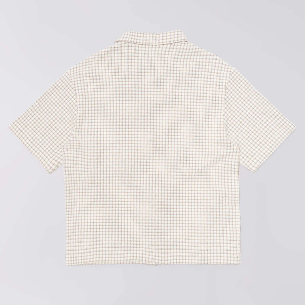 Zed SS Shirt - White / Brown - Image 2