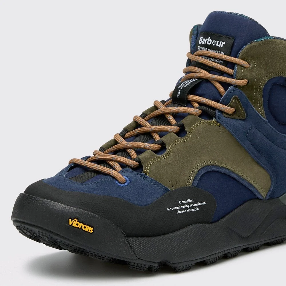 Barbour X Flower Mountain Back Country Uni Mid - Navy / Olive - Image 4