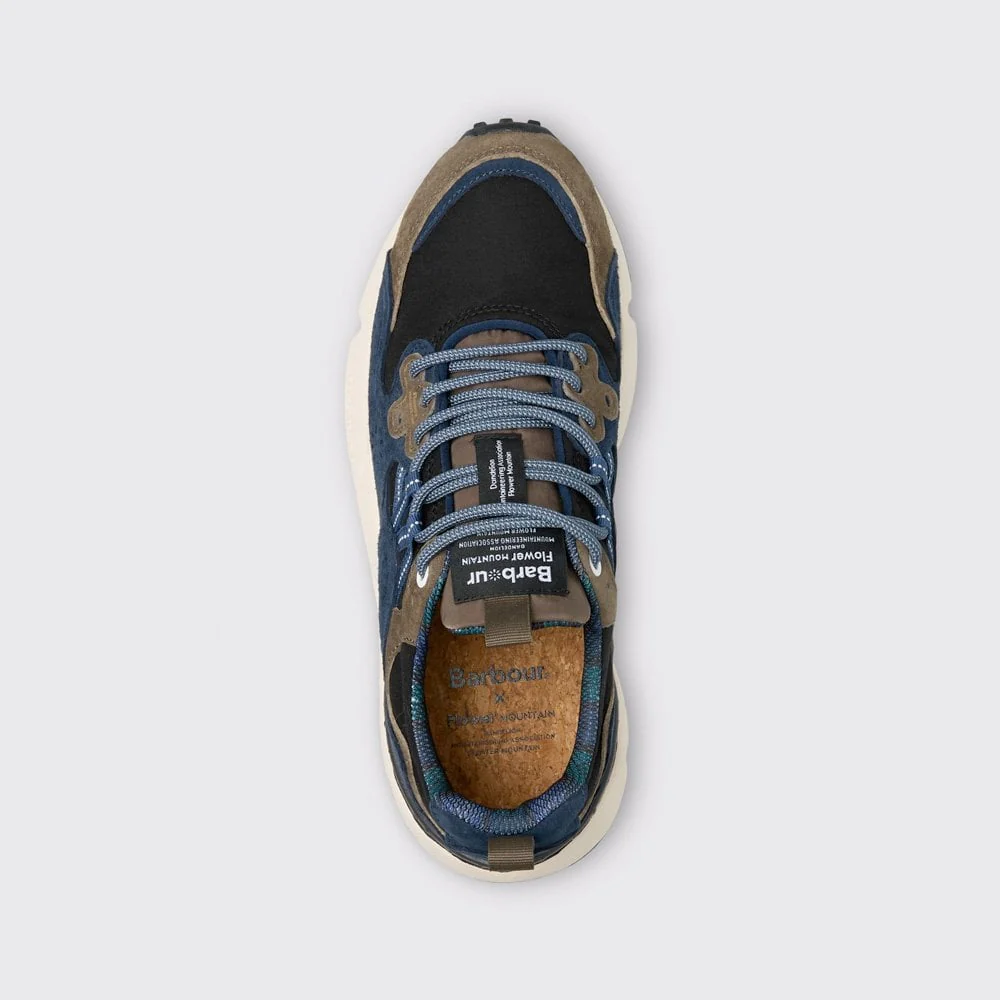 Barbour X Flower Mountain Yamano 3 Uni - Navy / Olive - Image 2