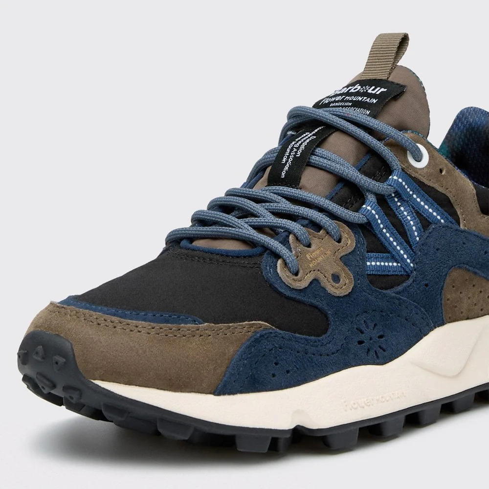 Barbour X Flower Mountain Yamano 3 Uni - Navy / Olive - Image 4