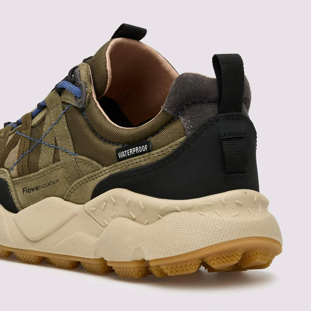 Iwano 2 Uni, Suede / Nylon / Fabric - Military / Black - Image 3