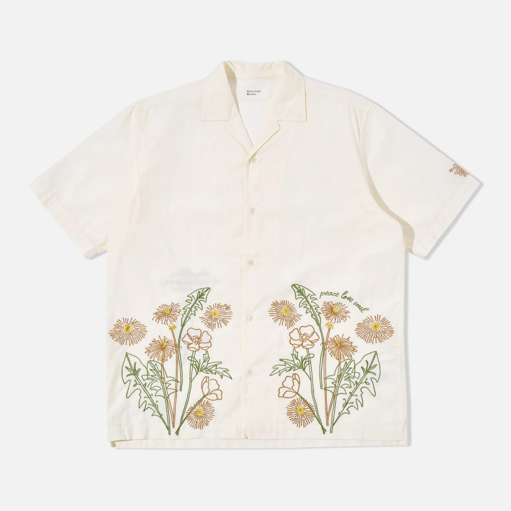 Universal Works X Flower Mountain Minari Shirt - Ecru