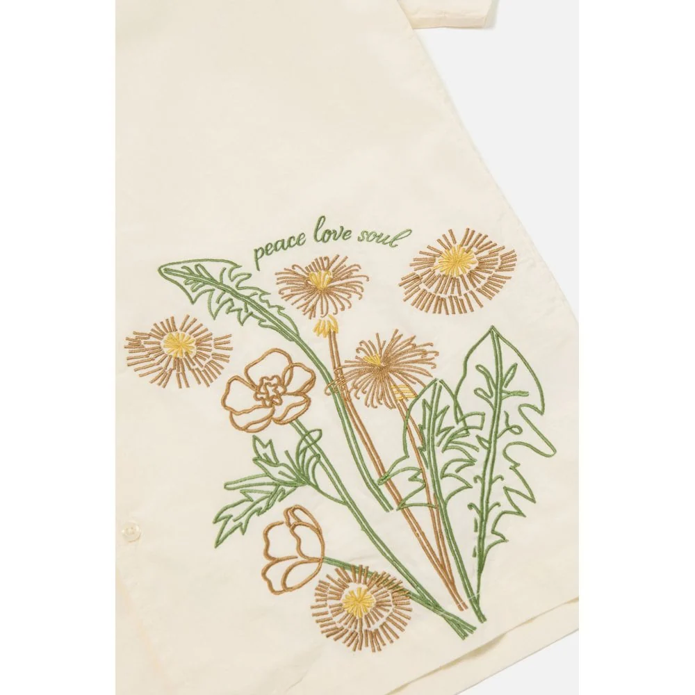 Universal Works X Flower Mountain Minari Shirt - Ecru - Image 5