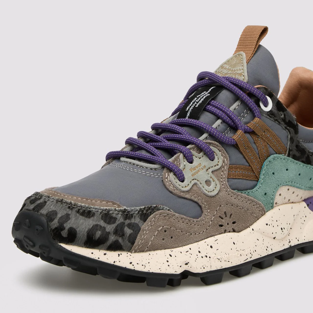 Yamano 3 Uni - Suede / Pony Hair / Nylon - Dark Grey / Anthracite / Bottle - Image 2