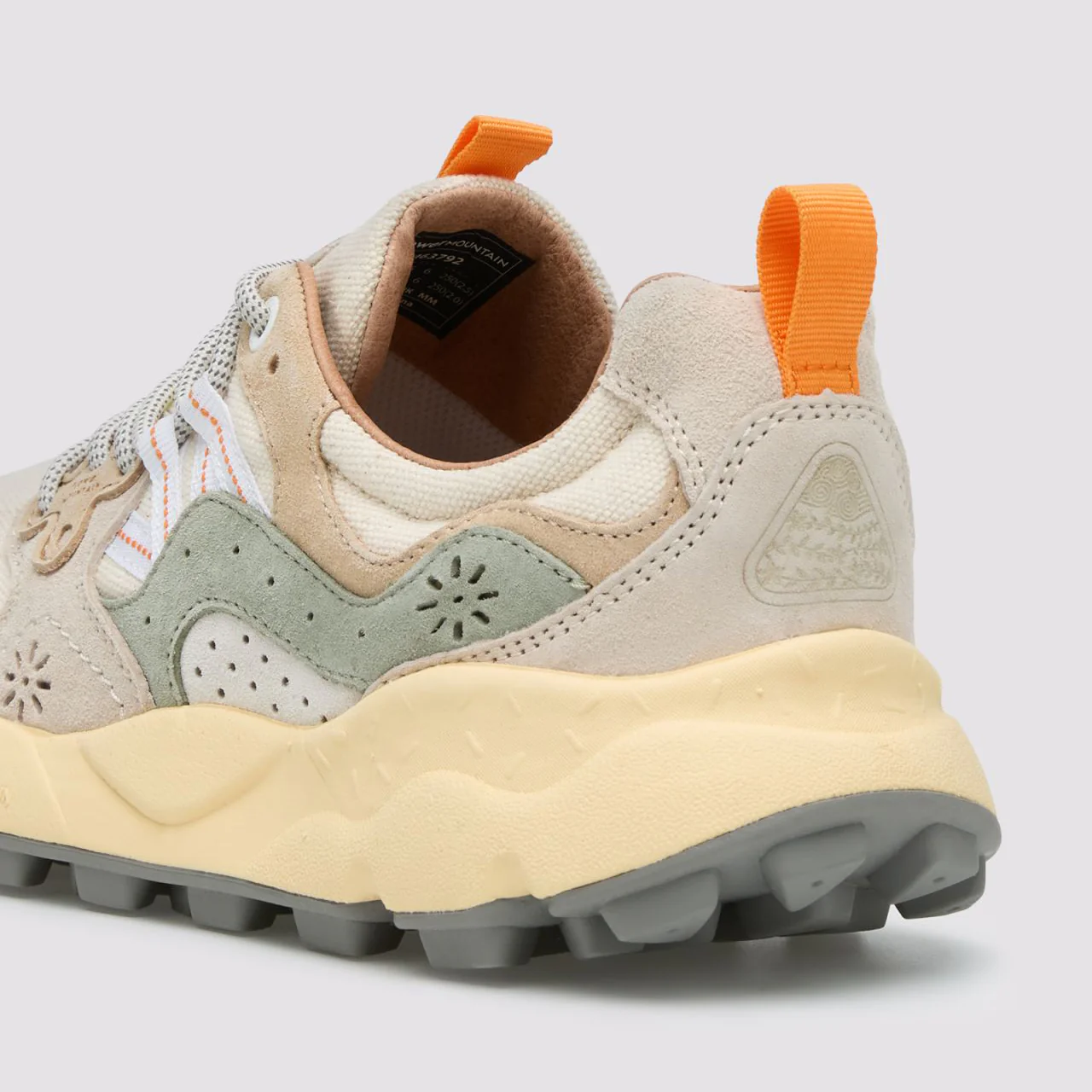 Yamano 3 Uni, Suede / Canvas - Off White / Sage - Image 3