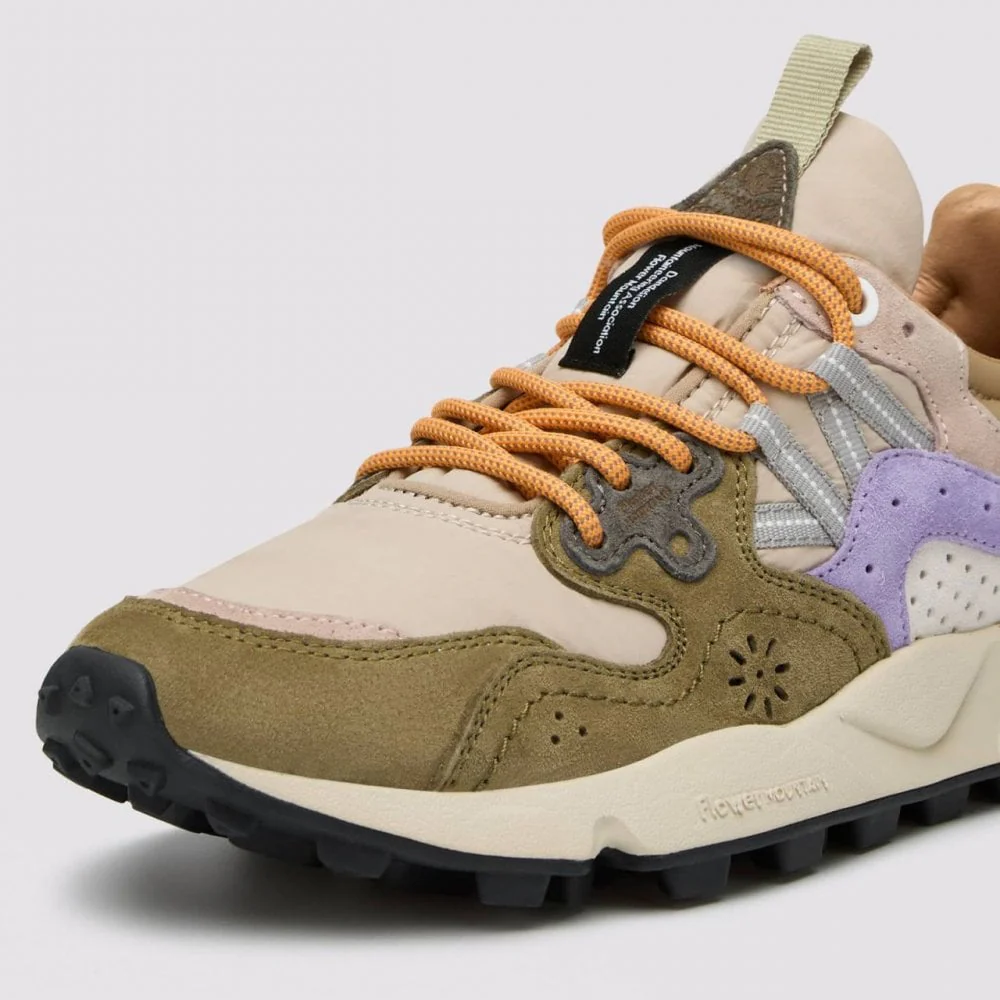 Yamano 3 Uni, Suede / Nylon - Military / Taupe / Violet - Image 2