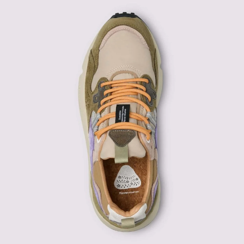 Yamano 3 Uni, Suede / Nylon - Military / Taupe / Violet - Image 4