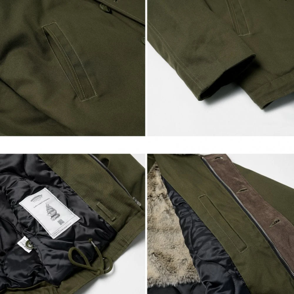 Edgar N-1 Deck Jacket Olive - Image 6