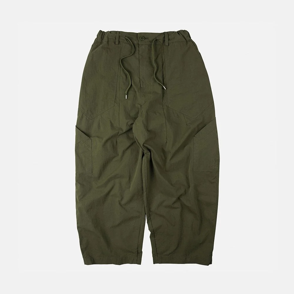 Fold Fatigue Wide Pants - Olive