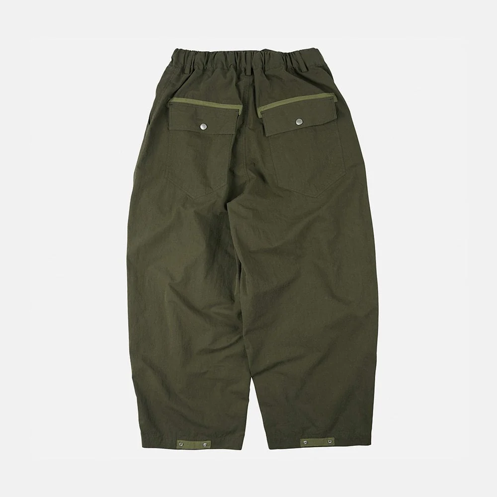 Fold Fatigue Wide Pants - Olive - Image 2