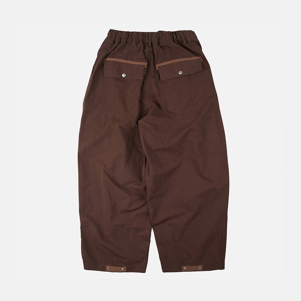 Fold Fatigue Wide Pants - Brown - Image 2