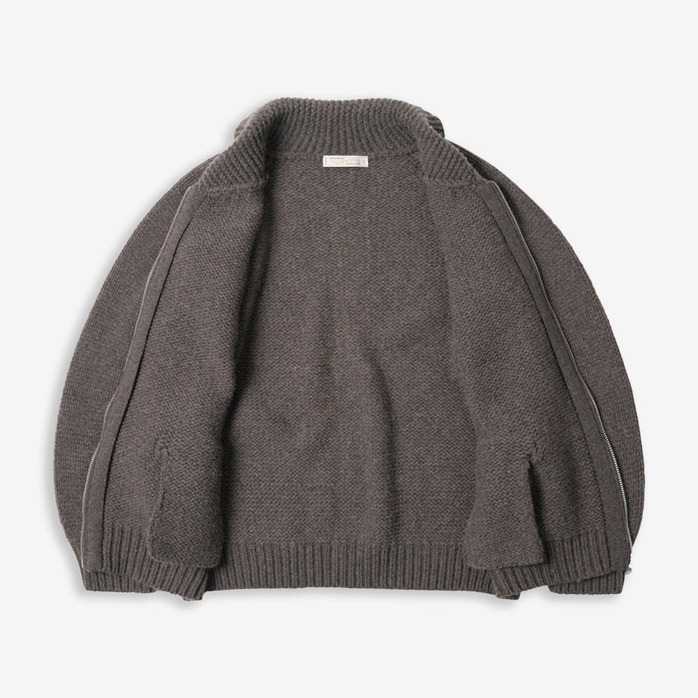 Heavy Cowichan Zipup Cardigan - Sephia - Image 2