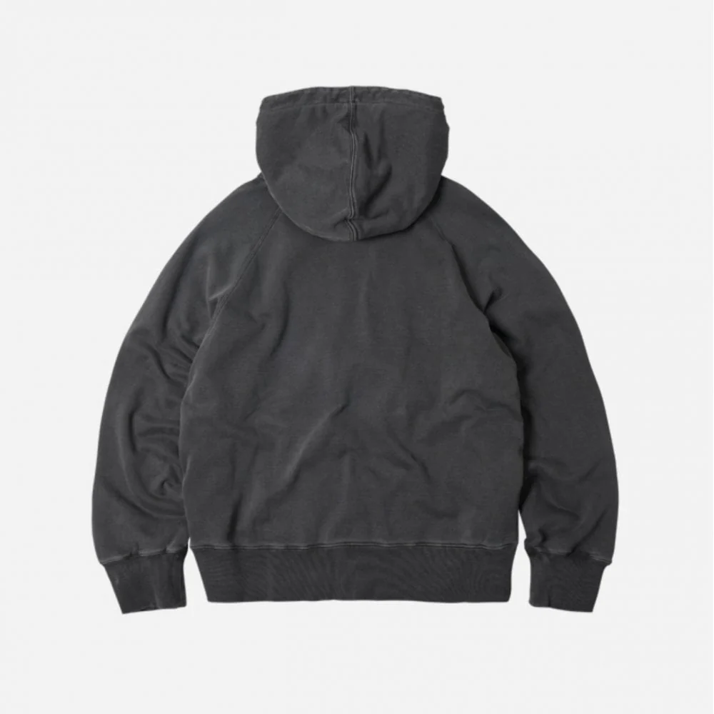 OG Pigment Dyeing Hood Zip-Up - Charcoal - Image 2