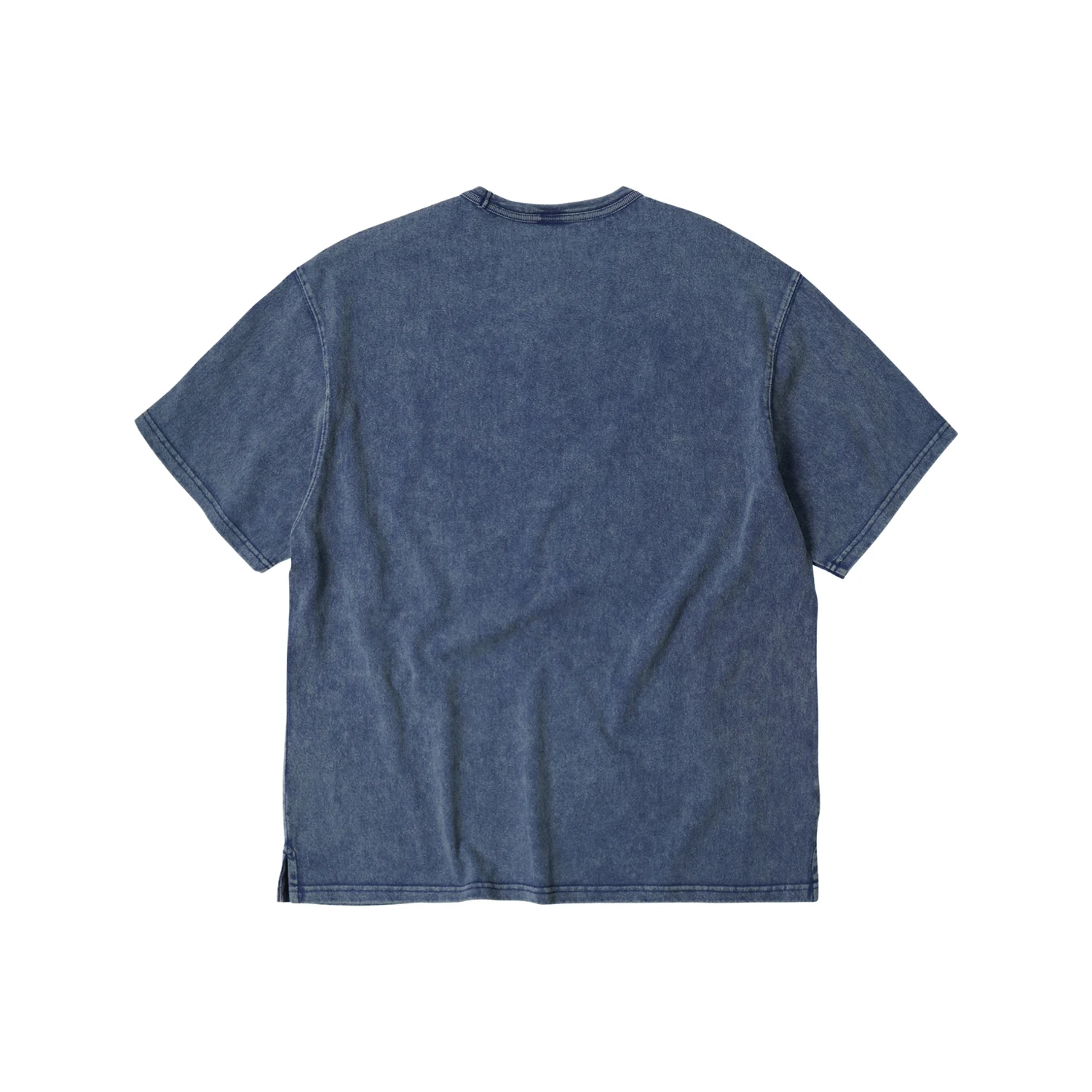 OG Vintage Dyeing Half Tee - Washed Navy - Image 2