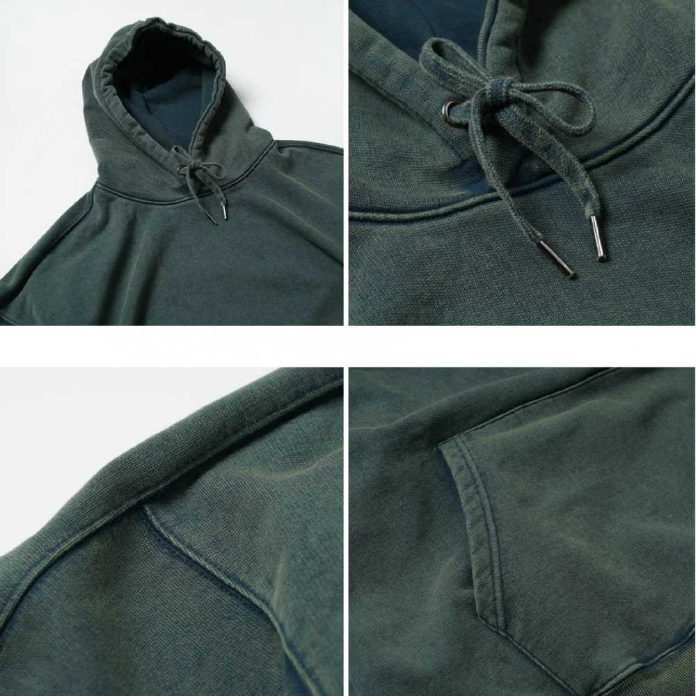 OG Vintage Dyeing Pullover Hoody - Dark green - Image 3