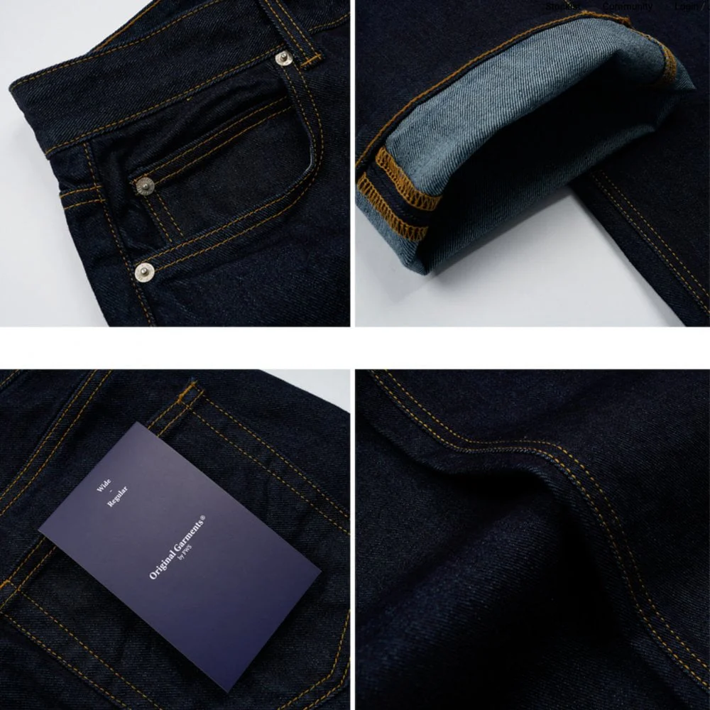 OG Wide Denim Pants - Indigo - Image 4