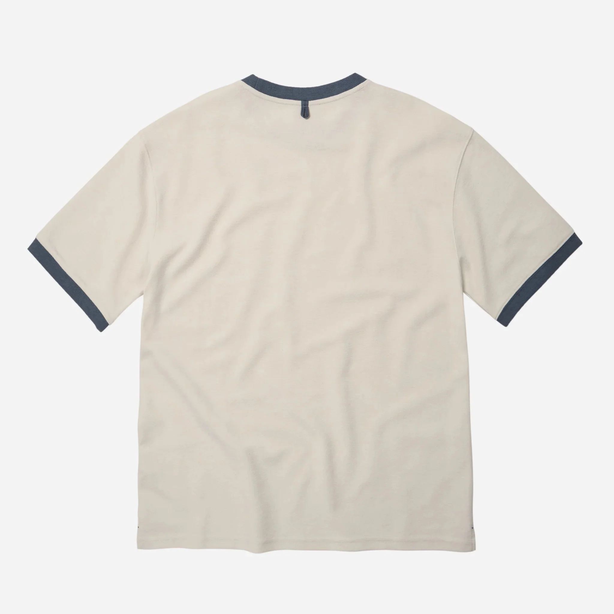 Terry Ringer Half Tee - Cream - Image 2