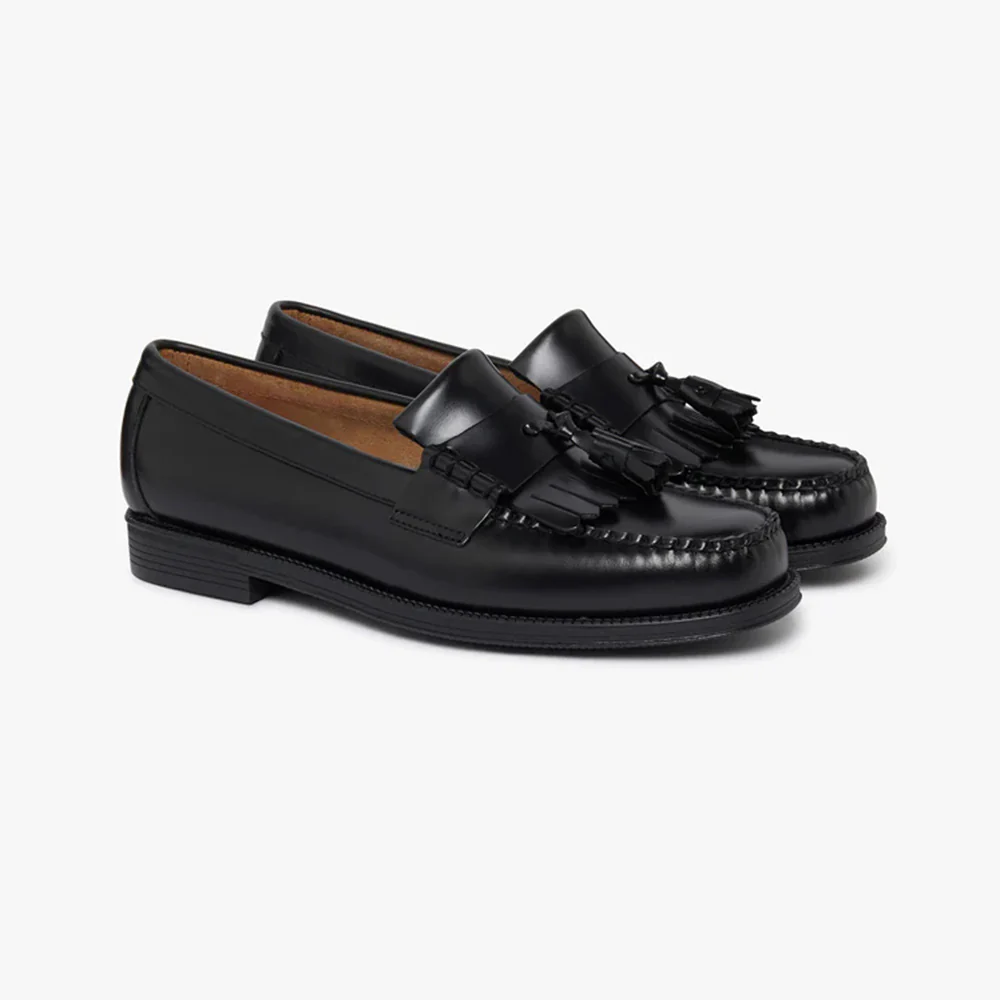 Mens Easy Weejun Layton II Kiltie - Black Leather - Image 2