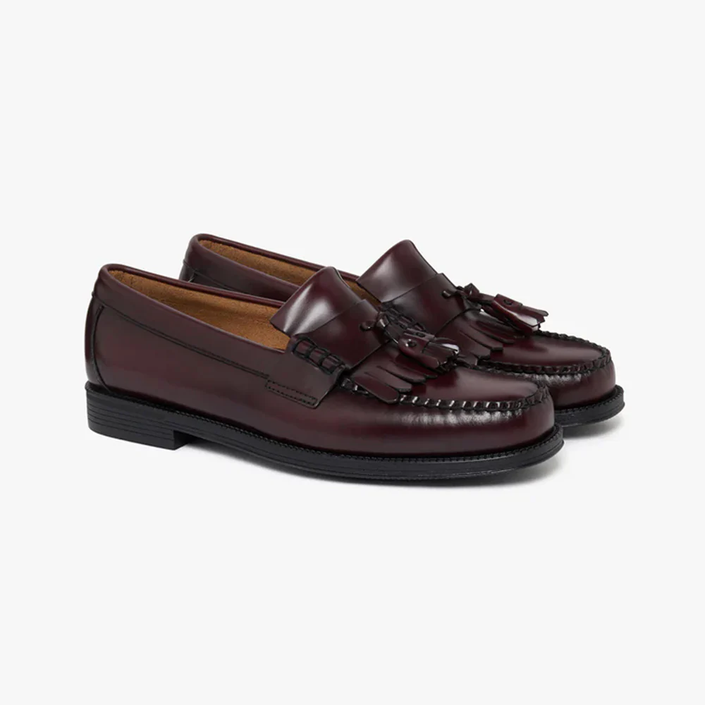 Mens Easy Weejun Layton II Kiltie - Wine Leather - Image 2