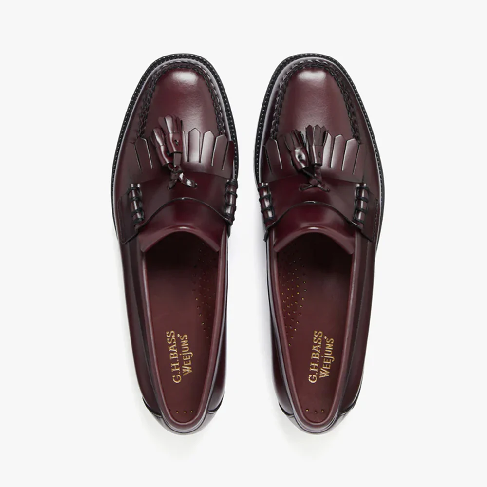 Mens Easy Weejun Layton II Kiltie - Wine Leather - Image 3