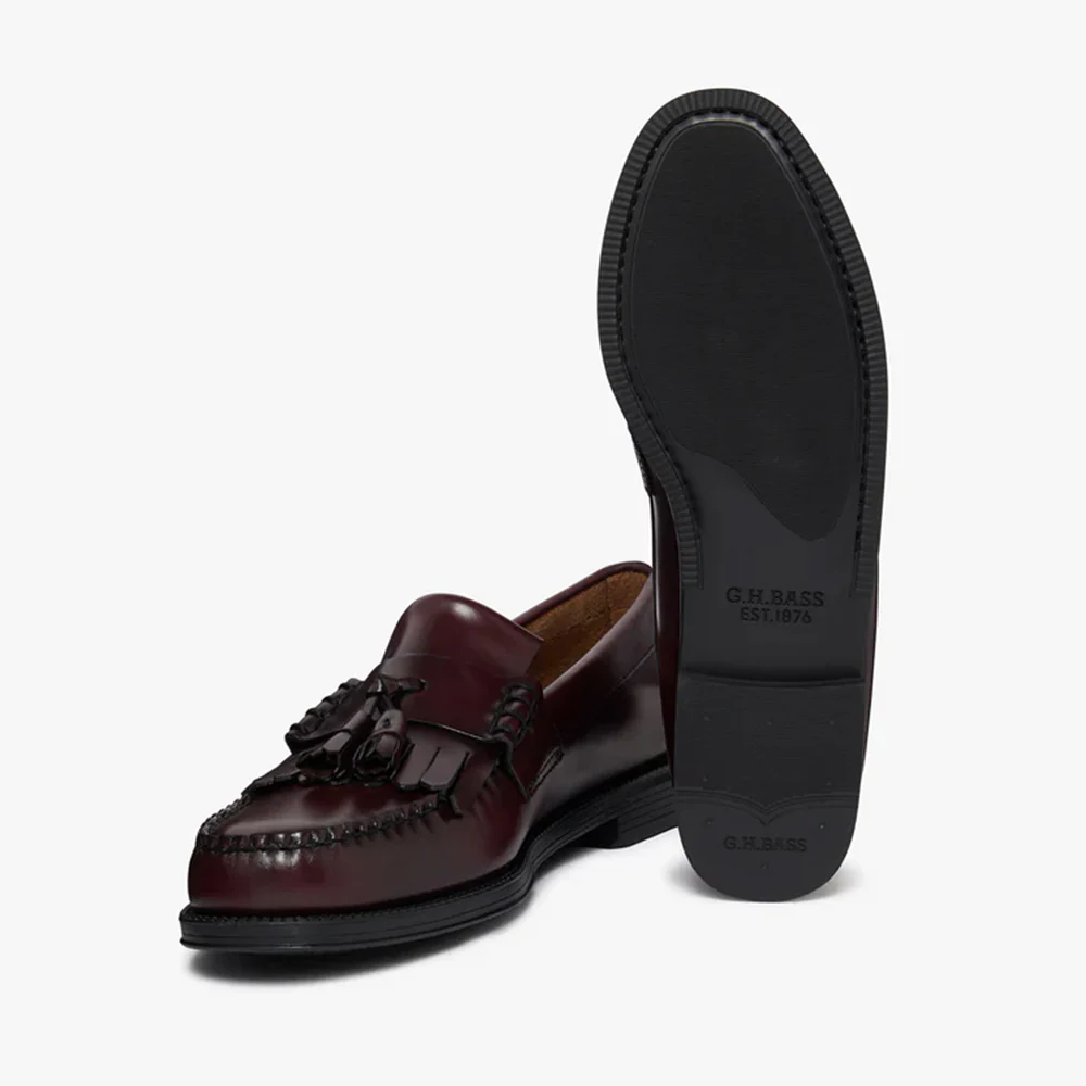 Mens Easy Weejun Layton II Kiltie - Wine Leather - Image 5