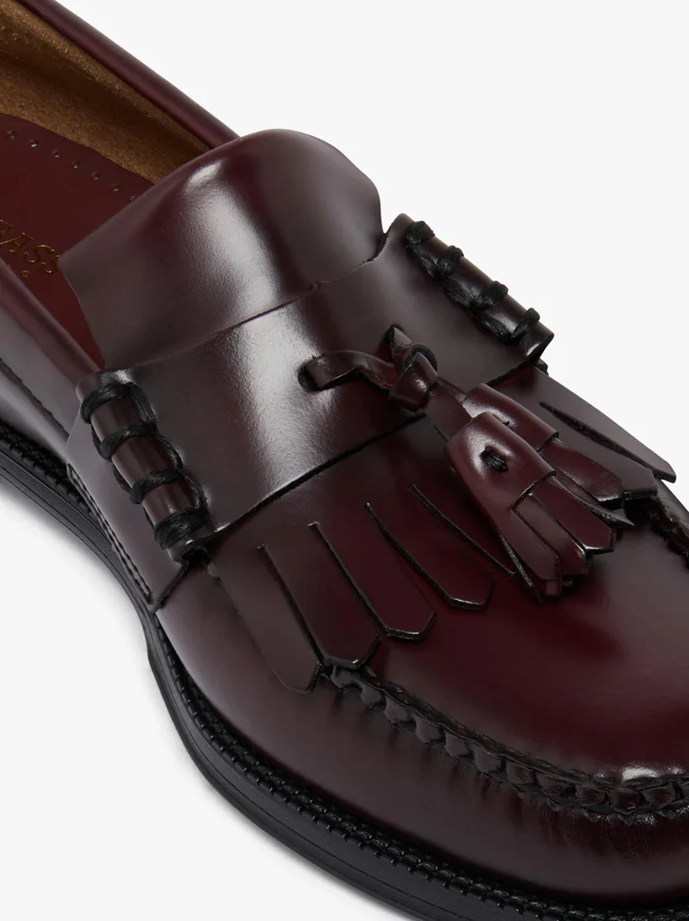 Mens Easy Weejun Layton II Kiltie - Wine Leather - Image 6