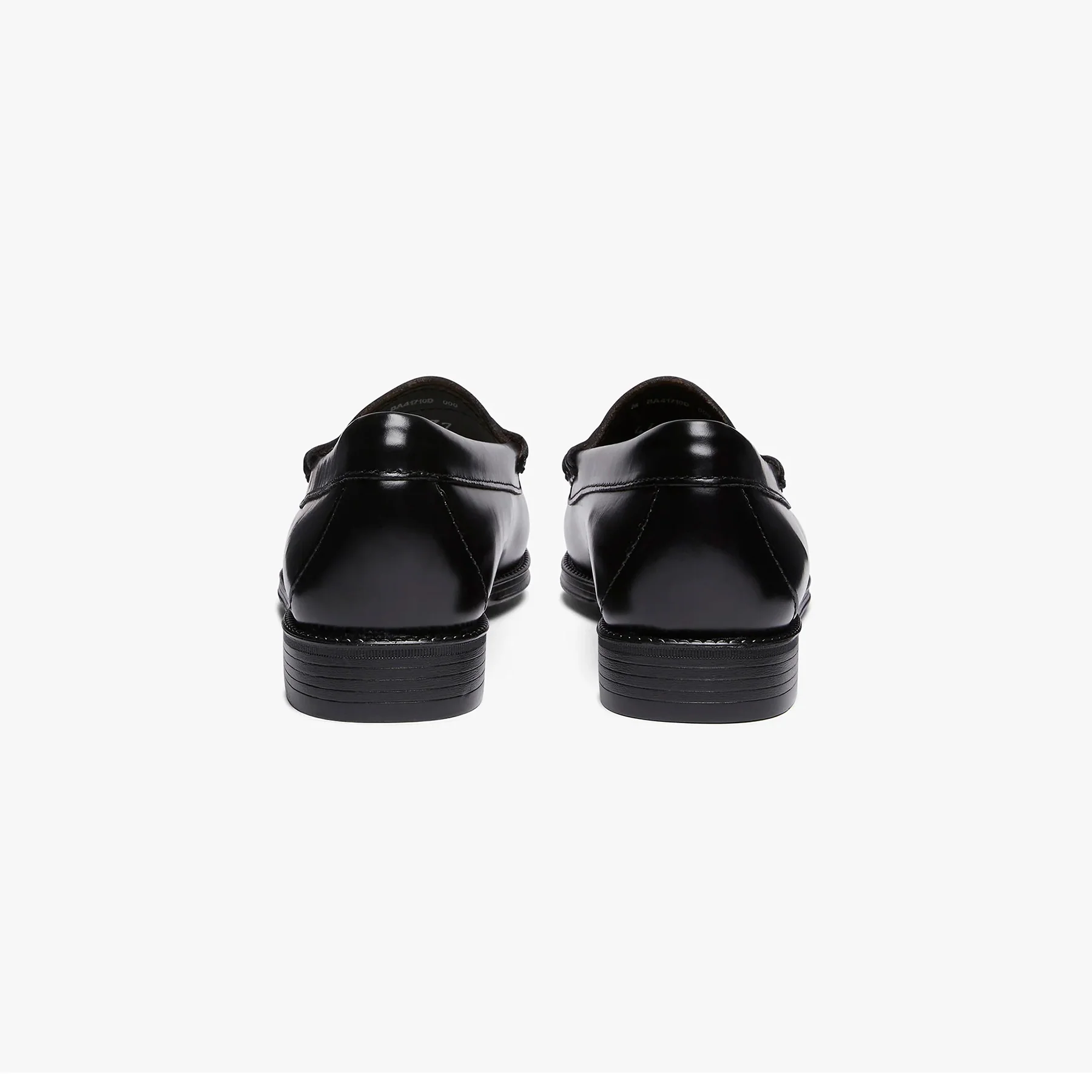 Womens Easy Weejuns Penny Loafers - Black Leather - Image 6