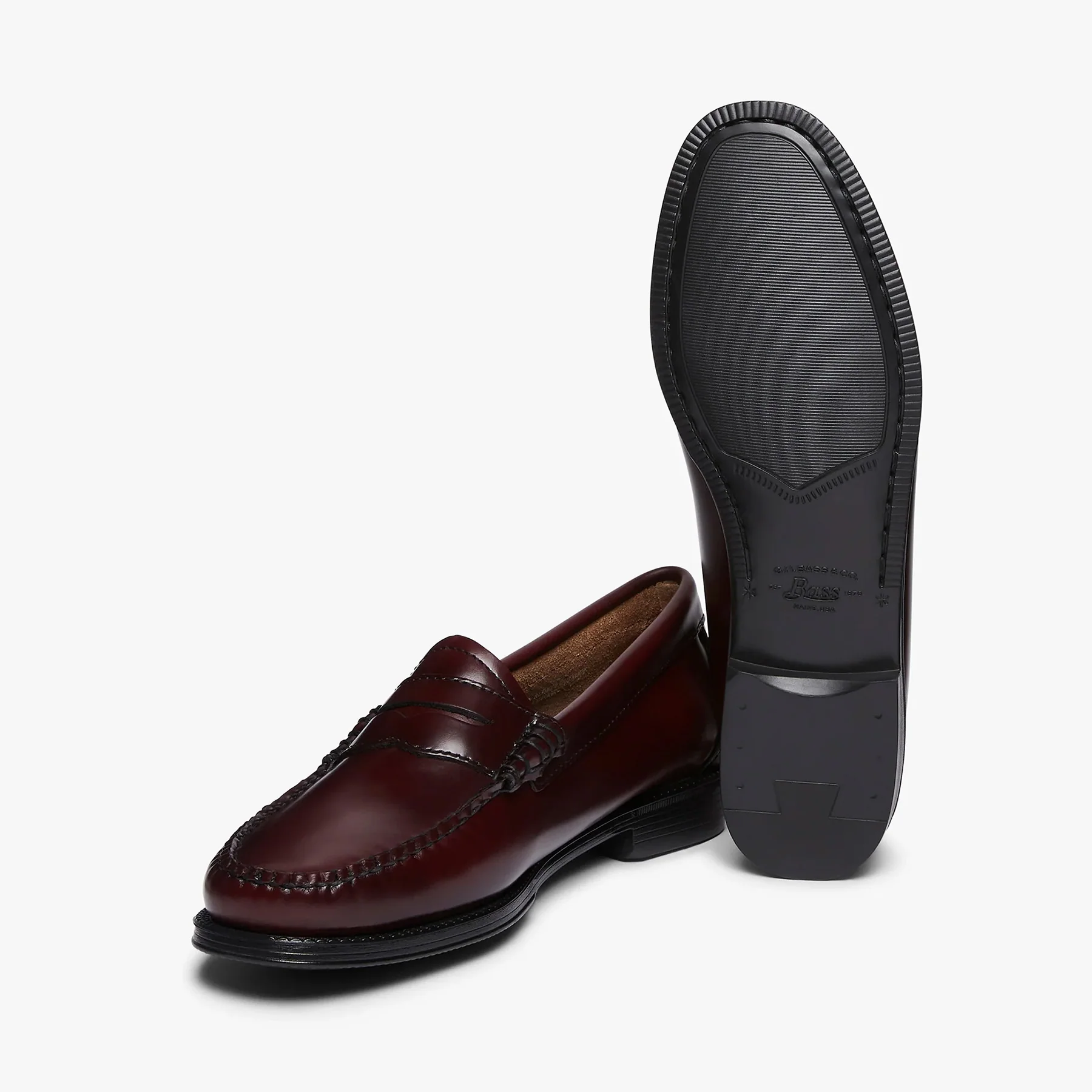 Womens Easy Weejuns Penny Loafers - Wine Leather - Image 5