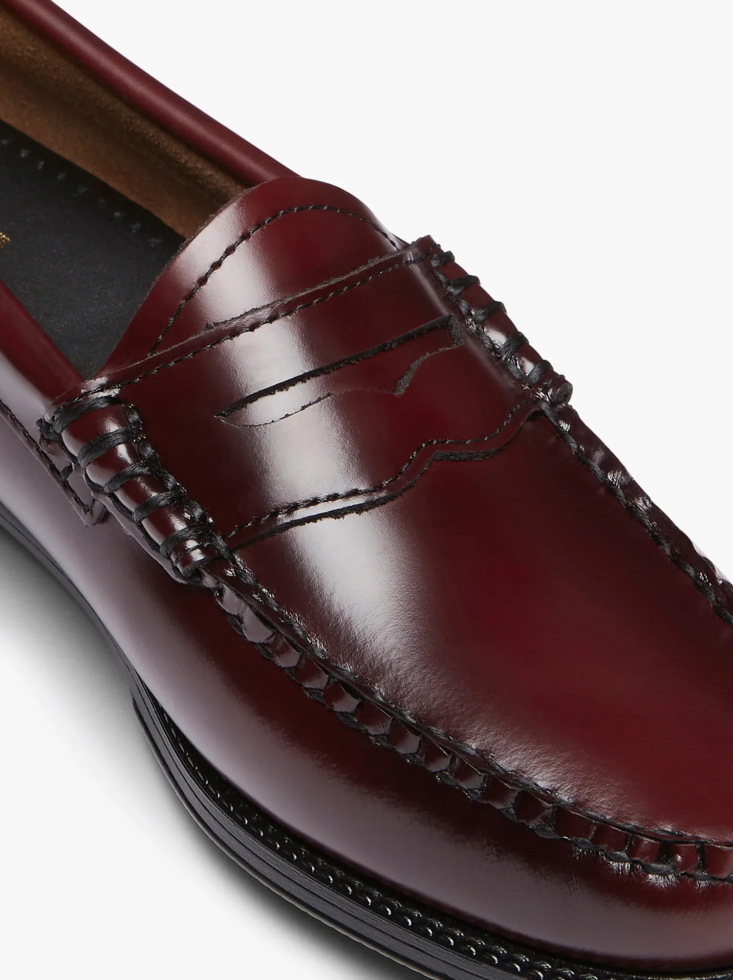 Womens Easy Weejuns Penny Loafers - Wine Leather - Image 6