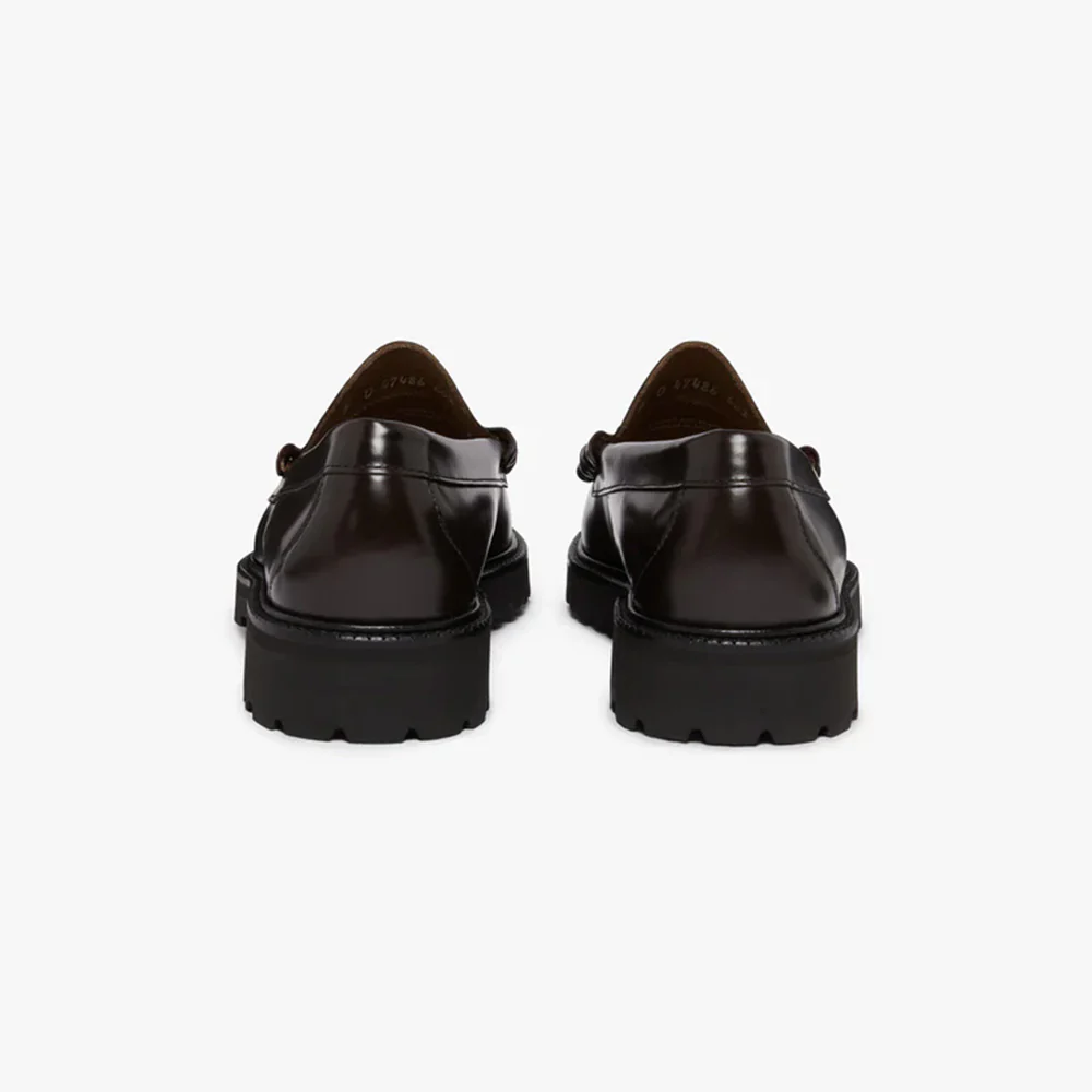 Mens Weejun 90 Larson Penny Loafers - Chocolate Leather - Image 4