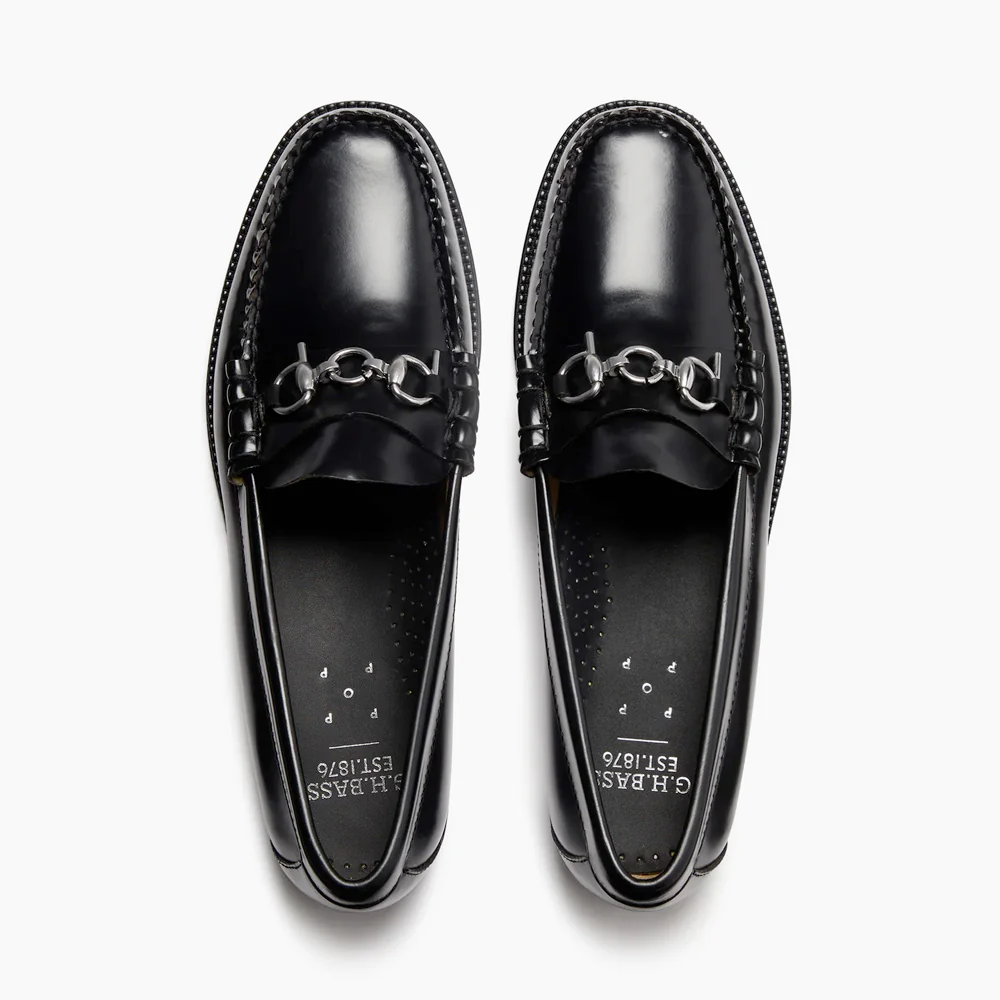 G.H. Bass X POP Trading Company Easy Weejun Lincoln - Black Leather - Image 4