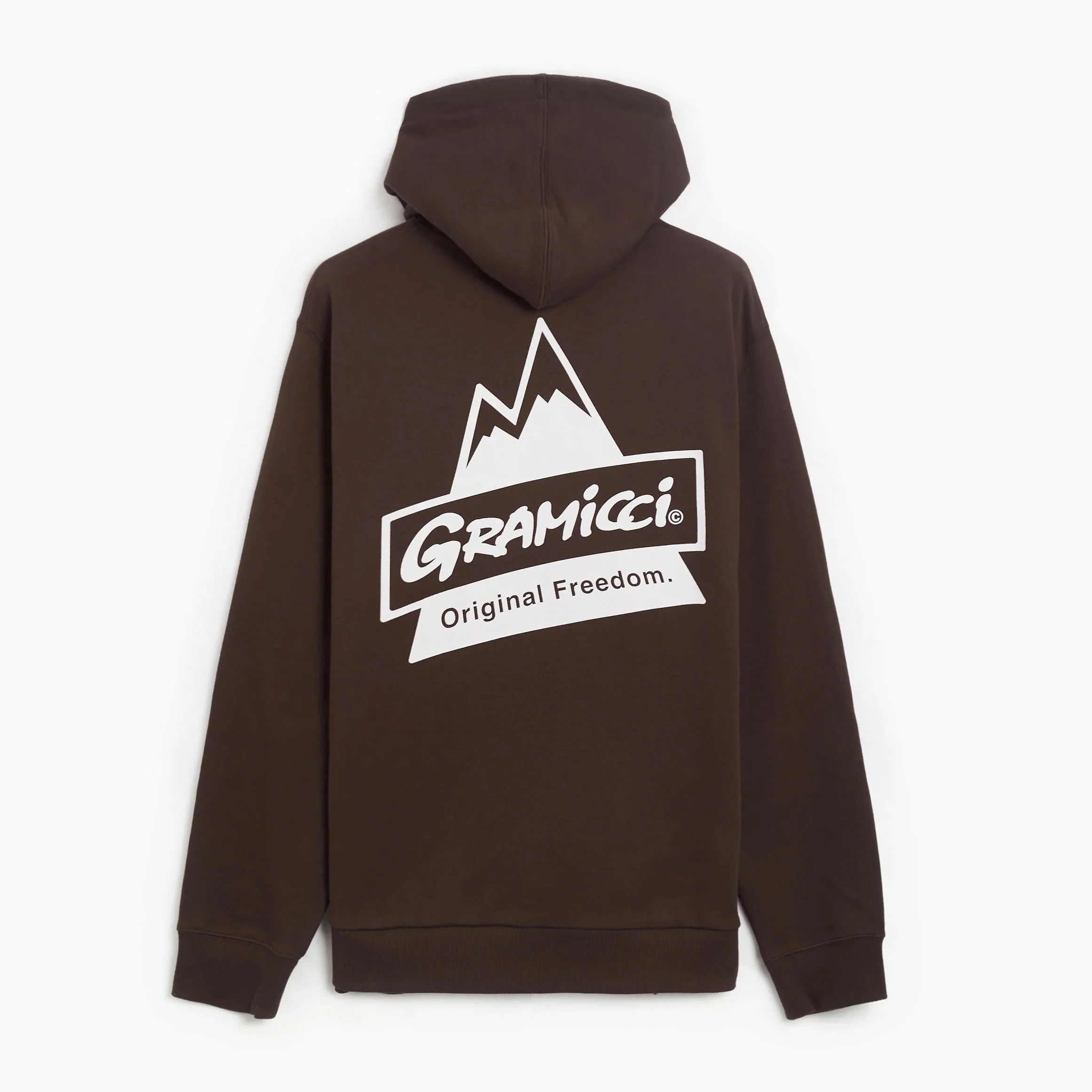 Peak Hooded Sweatshirt - Deep Brown