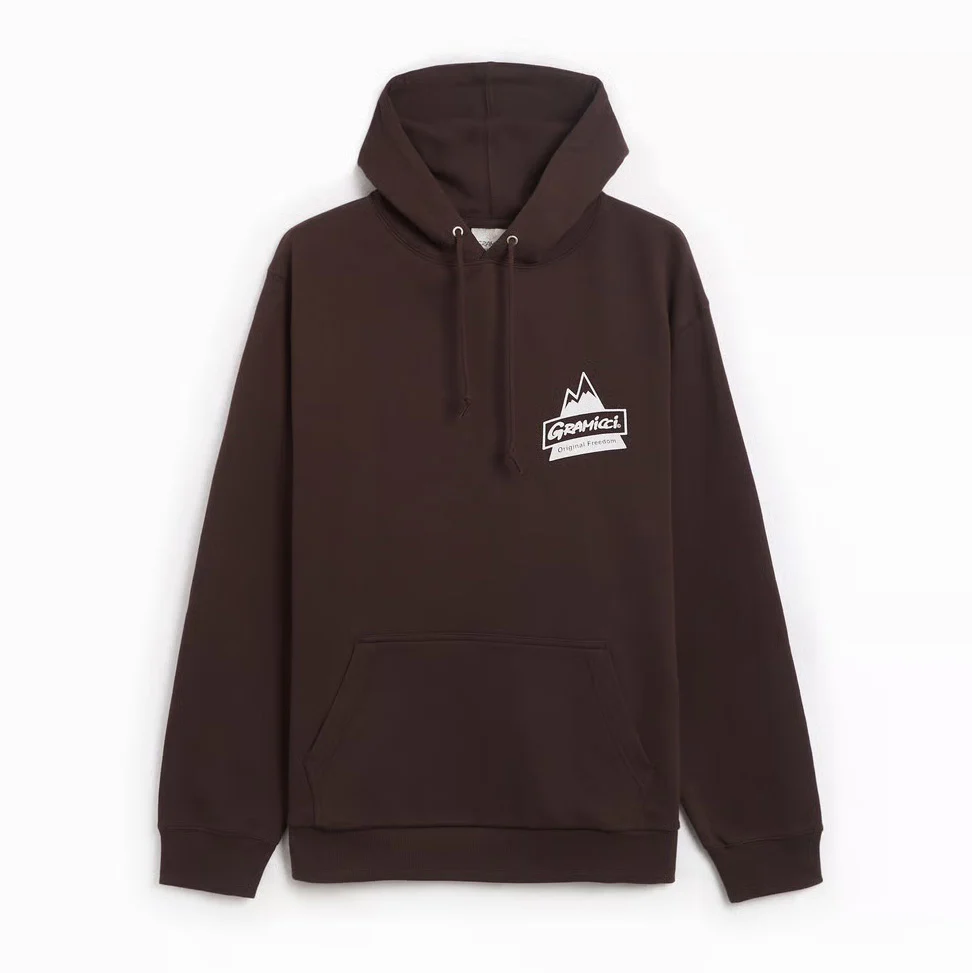 Peak Hooded Sweatshirt - Deep Brown - Image 2