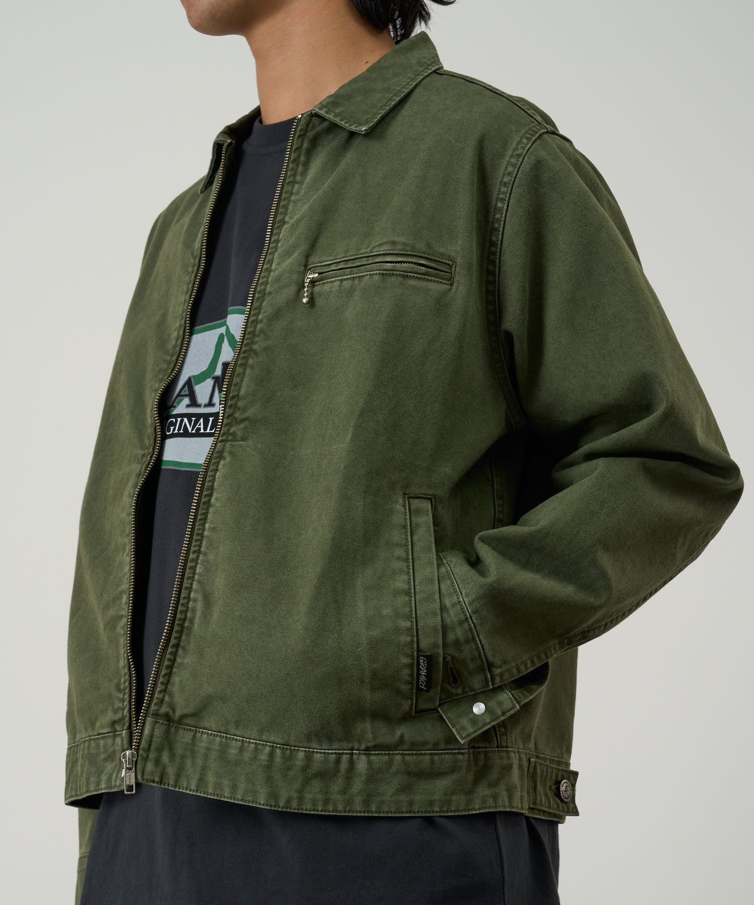 Taos Canvas Jacket - Moss - Image 6