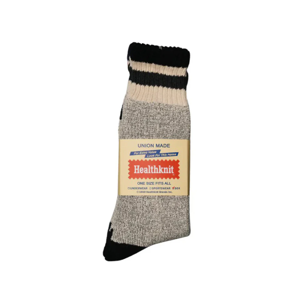 3 Pack Crew Socks - Grey / Multi Stripe - Image 2